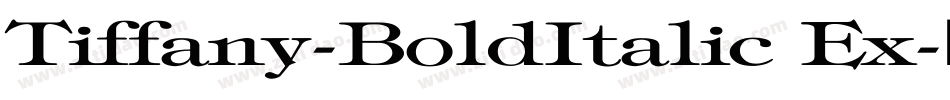 Tiffany-BoldItalic Ex字体转换